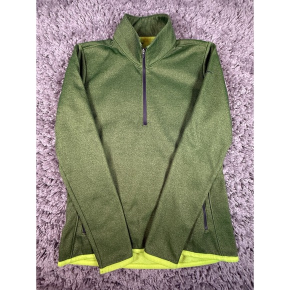Nike Tops - Nike Golf Therma Fit Pullover Womens Medium 1/2 Zip 685282-702 Green Long Sleeve
